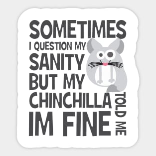 Chinchilla - Chinchillin Sticker